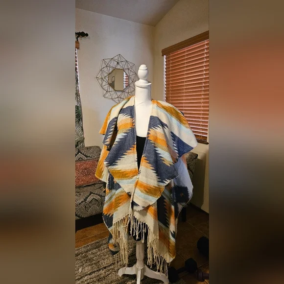 Free People Crossroads Poncho One Size - Picture 12 of 12